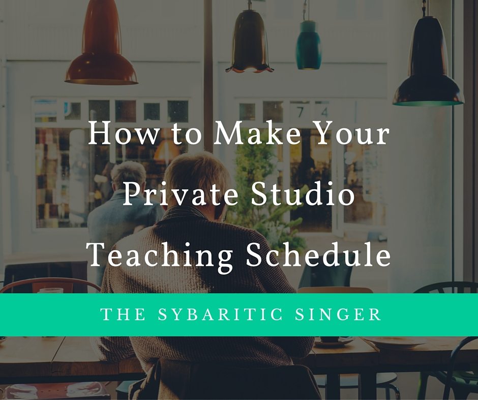 Private Studio Teaching Schedule