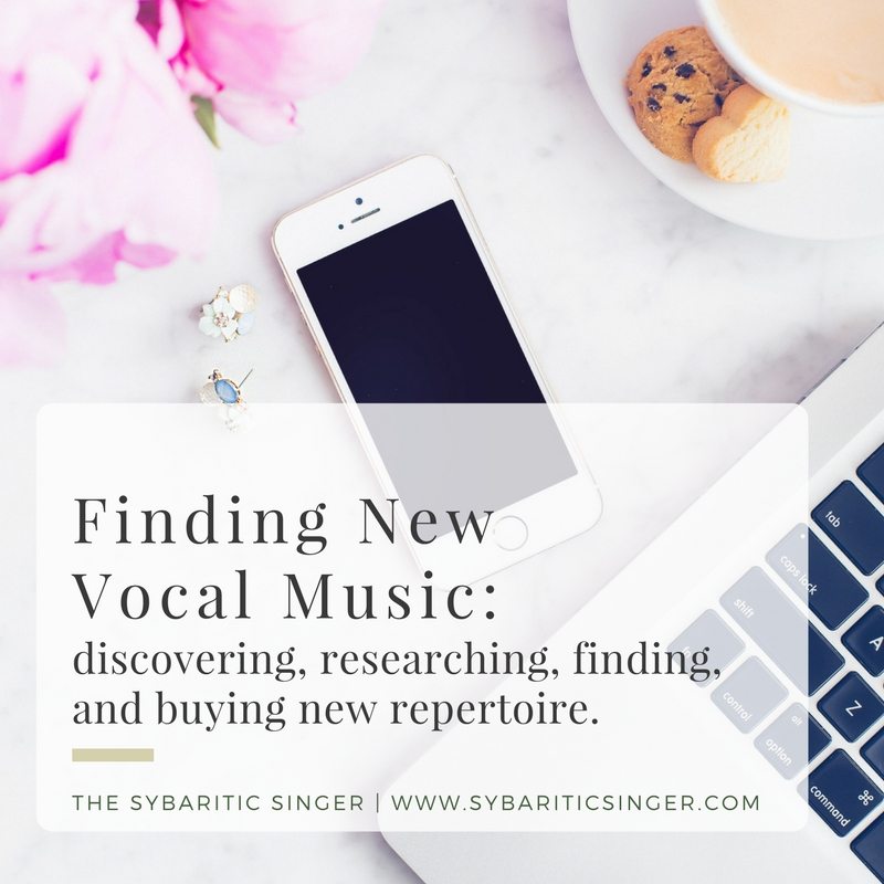 Finding new vocal music | Sybaritic Singer
