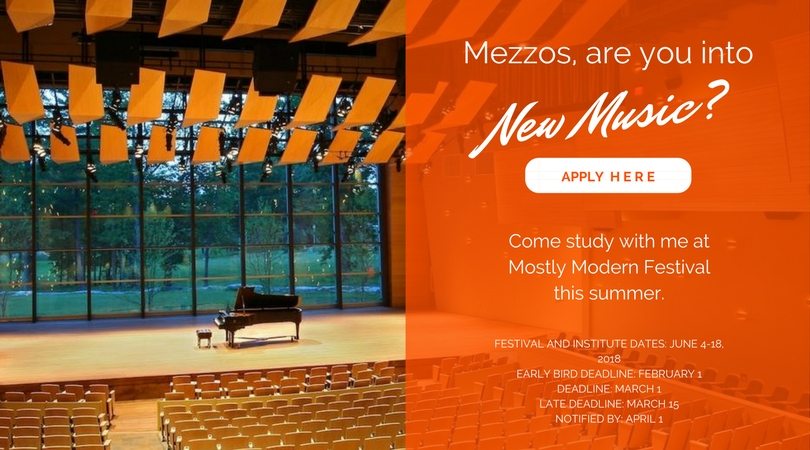 Study New Music Voice with Megan Ihnen at Mostly Modern Festival |  https://mostlymodernfestival.org/apply