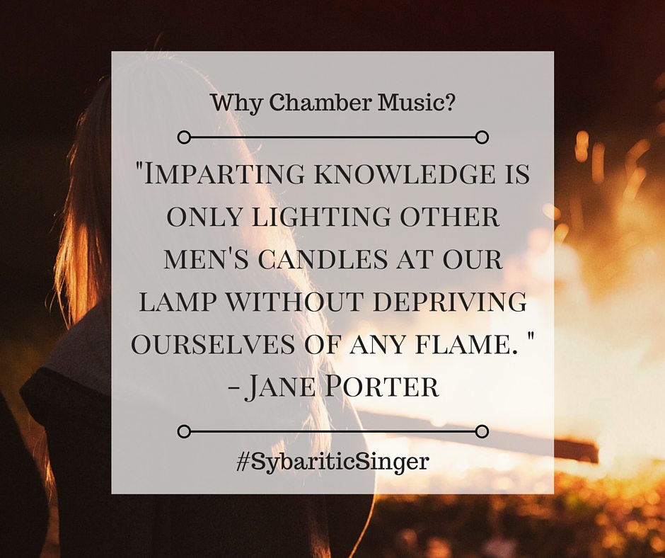Why Chamber Music? | The Sybaritic Singer 