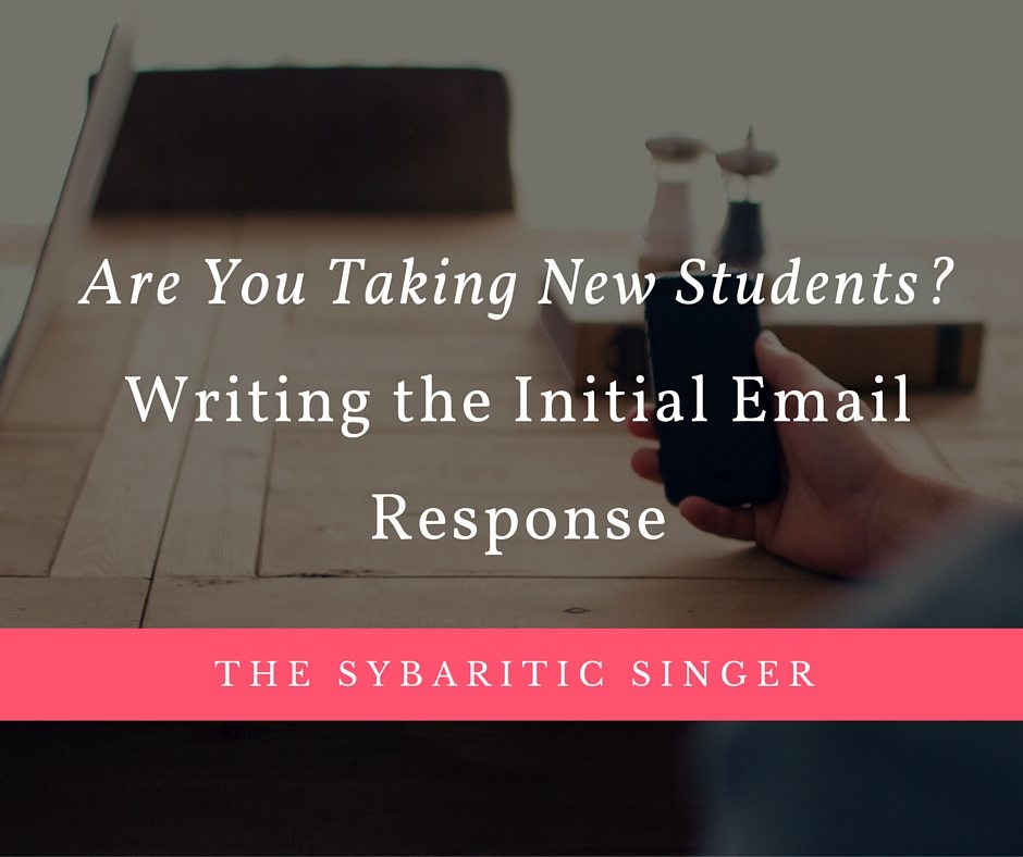 Writing the Initial Email Response