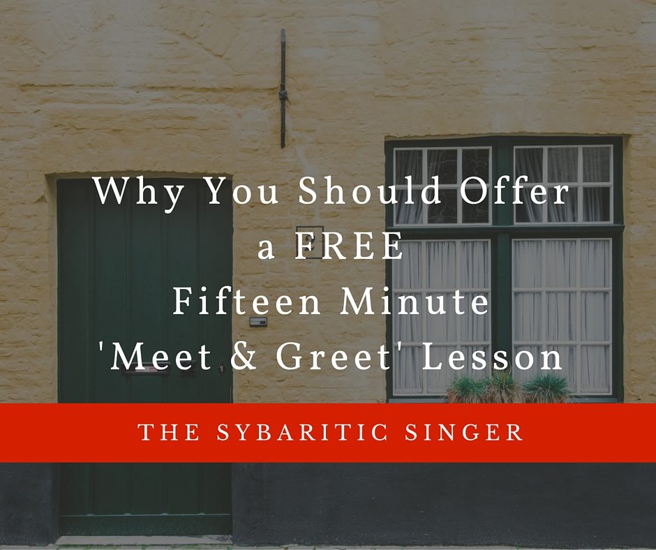 Why You Should Offer a Free Fifteen Minute Meet and Greet Lesson